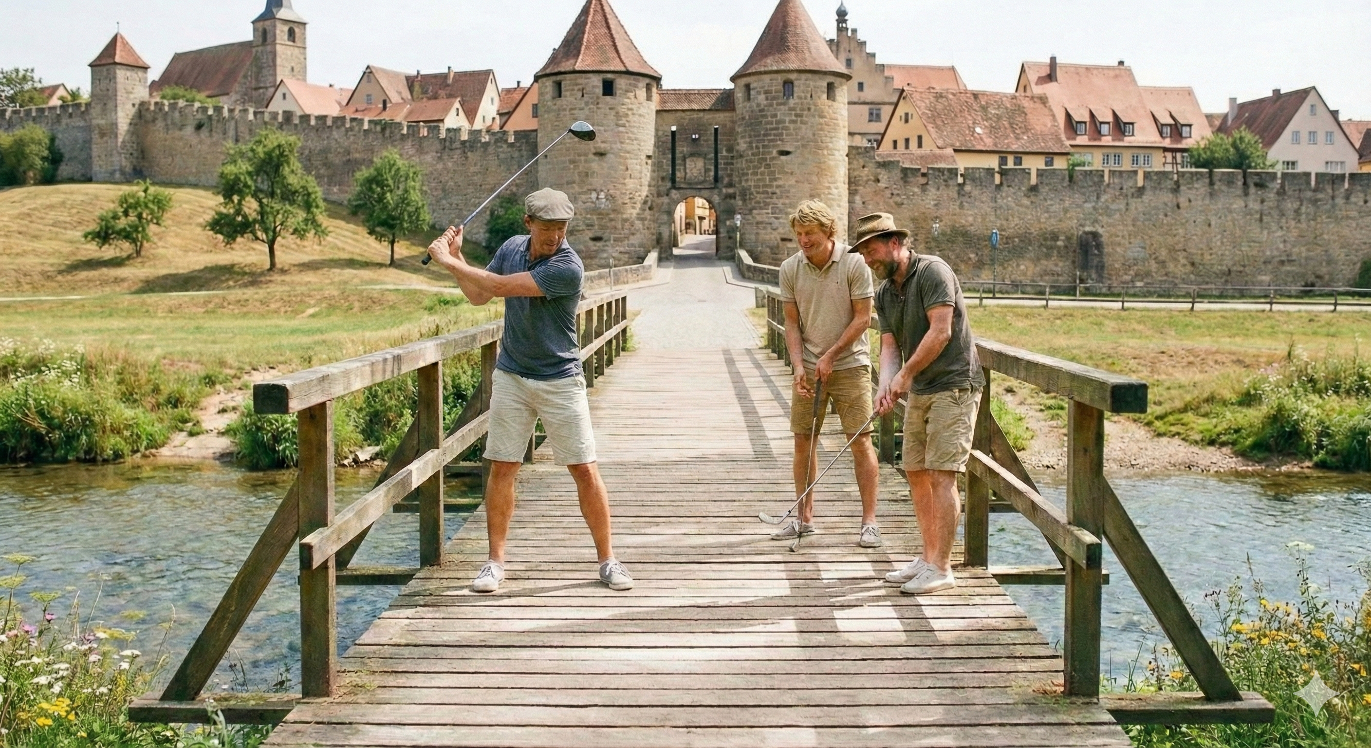 Crossgolf: Outdoor während des Teamevents